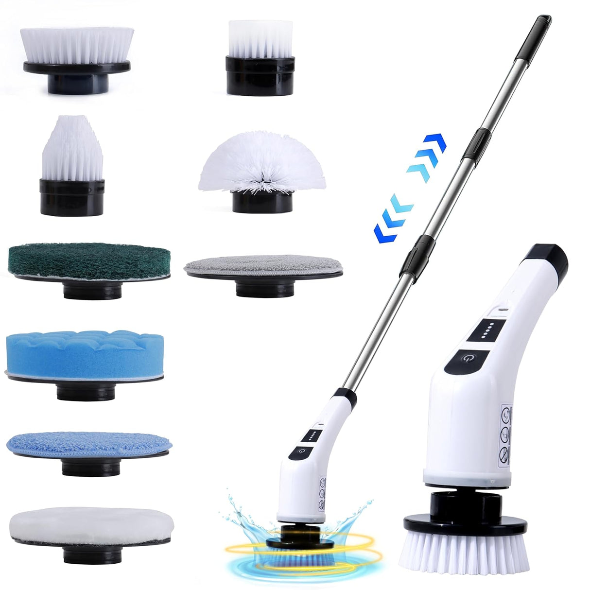 Cleanistic™ Electric Spin Scrubber (9-in-1)