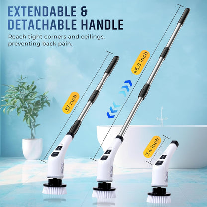 Cleanistic™         Electric Spin Scrubber (9-in-1)