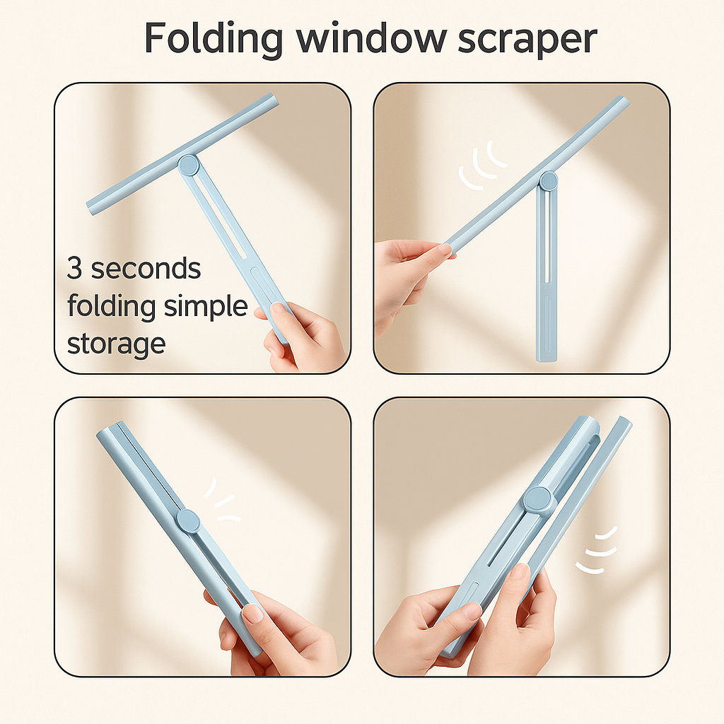 SparkWipe™ 2-in-1 Foldable Glass Cleaner