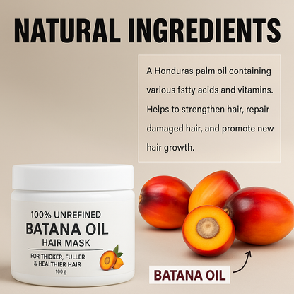 BATANA Oil Hair Mask – Deep Nourishment in Just 10 Minutes!